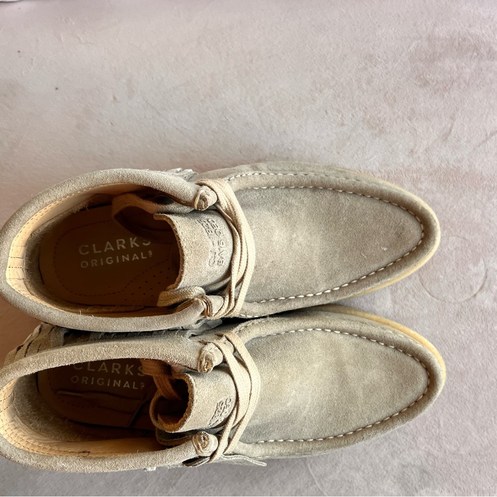 Womens Ariadne Craft  Grey Suede | Clarks Wallabees size 7.5 - Picture 6 of 7